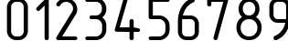 Пример написания цифр шрифтом GOST Type BU