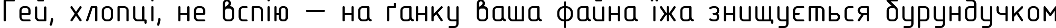 Пример написания шрифтом GOST Type BU текста на украинском