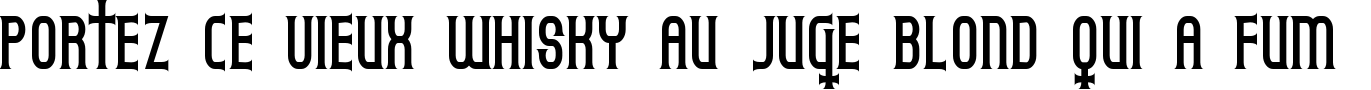 Пример написания шрифтом Gothicum текста на французском