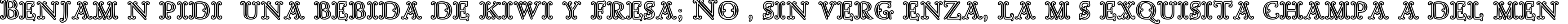 Пример написания шрифтом Goudy Decor InitialC текста на испанском
