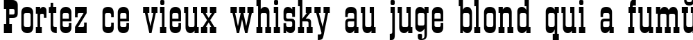 Пример написания шрифтом Grad Plain:001.001 текста на французском