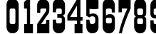 Пример написания цифр шрифтом Grad Plain:001.001