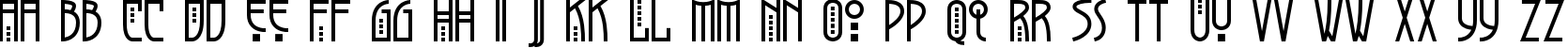 Пример написания английского алфавита шрифтом Greyhound
