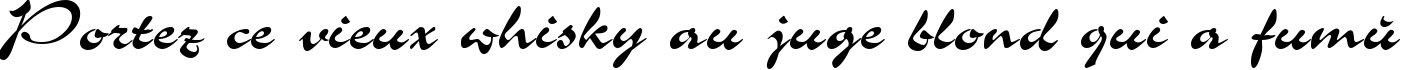 Пример написания шрифтом Grinya Haevy текста на французском