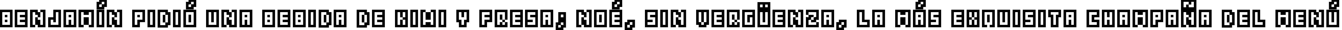 Пример написания шрифтом Grixel Acme 5 CompCapsO текста на испанском