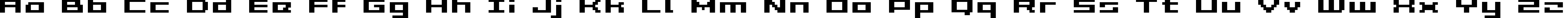 Пример написания английского алфавита шрифтом Grixel Acme 5 Wide Bold Xtnd