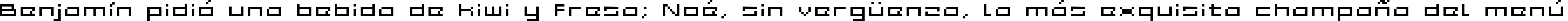 Пример написания шрифтом Grixel Acme 5 Wide Xtnd текста на испанском