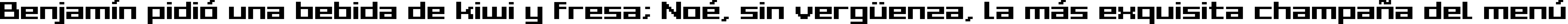 Пример написания шрифтом Grixel Acme 7 Wide Bold текста на испанском
