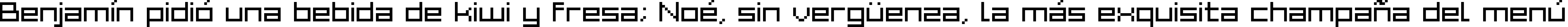 Пример написания шрифтом Grixel Acme 7 Wide текста на испанском