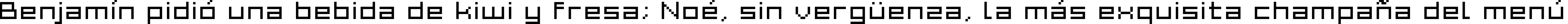 Пример написания шрифтом Grixel Acme 7 Wide Xtnd текста на испанском