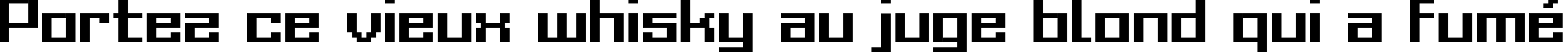 Пример написания шрифтом Grixel Acme 9 Regular Bold текста на французском