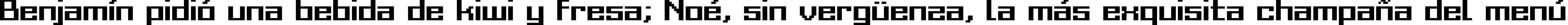 Пример написания шрифтом Grixel Acme 9 Regular Bold текста на испанском