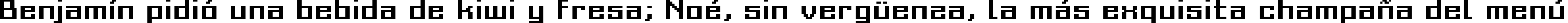 Пример написания шрифтом Grixel Acme 9 Regular Bold Xtnd текста на испанском