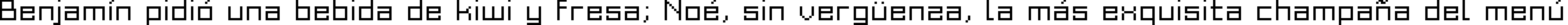 Пример написания шрифтом Grixel Acme 9 Regular Xtnd текста на испанском