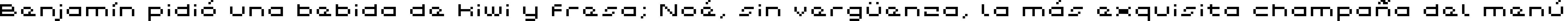 Пример написания шрифтом Grixel Kyrou 5 Wide Xtnd текста на испанском
