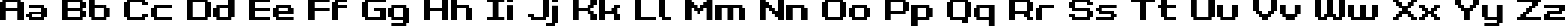 Пример написания английского алфавита шрифтом Grixel Kyrou 7 Wide Bold