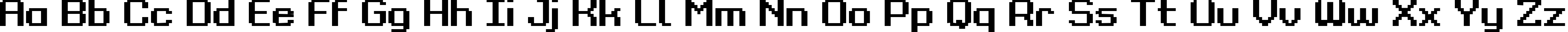 Пример написания английского алфавита шрифтом Grixel Kyrou 9 Regular Bold