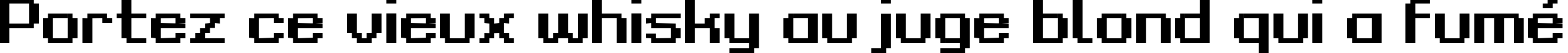 Пример написания шрифтом Grixel Kyrou 9 Regular Bold текста на французском