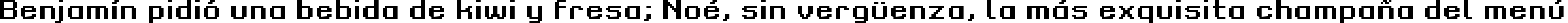 Пример написания шрифтом Grixel Kyrou 9 Regular Bold Xtnd текста на испанском