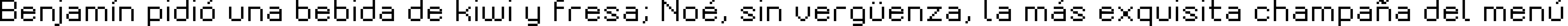 Пример написания шрифтом Grixel Kyrou 9 Regular Xtnd текста на испанском