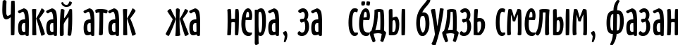 Пример написания шрифтом Handicraft текста на белорусском