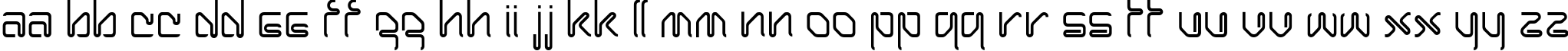 Пример написания английского алфавита шрифтом Harpoon