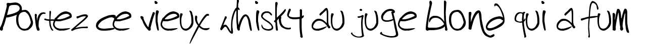 Пример написания шрифтом harrison текста на французском