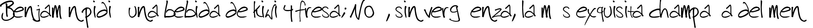 Пример написания шрифтом harrison текста на испанском