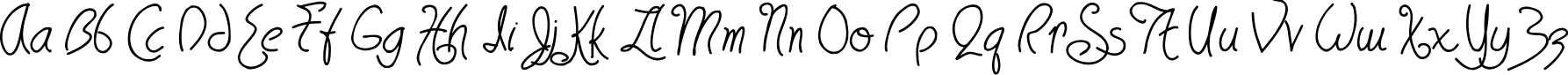 Пример написания английского алфавита шрифтом HavingWrit Bold