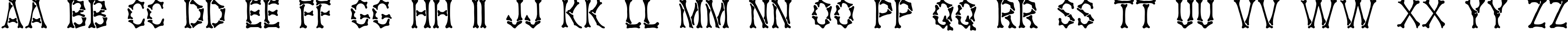 Пример написания английского алфавита шрифтом Headhunter Medium