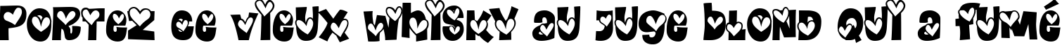 Пример написания шрифтом HeartlandRegular текста на французском