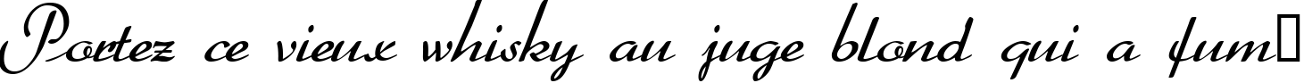 Пример написания шрифтом Heather текста на французском