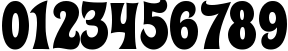 Пример написания цифр шрифтом HeavyHeap-Regular