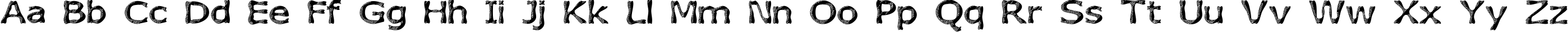 Пример написания английского алфавита шрифтом Heavy Texture