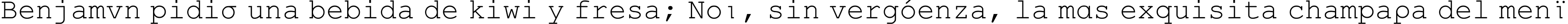 Пример написания шрифтом HellasCour текста на испанском
