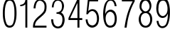 Пример написания цифр шрифтом Helvetica_Condenced-Normal