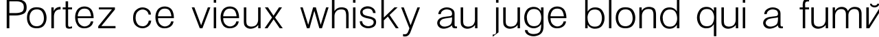Пример написания шрифтом Helvetica_Light-Normal текста на французском