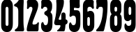 Пример написания цифр шрифтом PT Herold Condensed Cyrillic