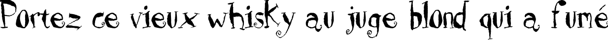 Пример написания шрифтом HolyCow текста на французском