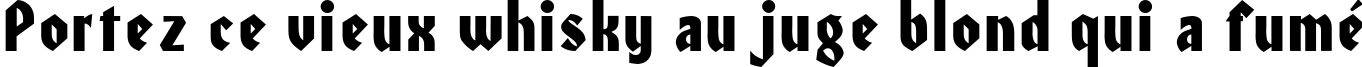 Пример написания шрифтом HondaITC-Normal текста на французском