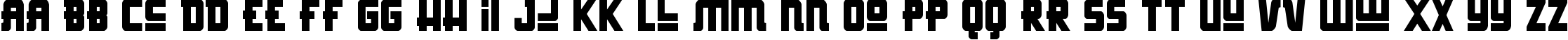Пример написания английского алфавита шрифтом Hong Kong Hustle Condensed