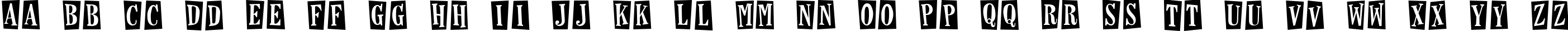 Пример написания английского алфавита шрифтом Horseshoes And Lemonade