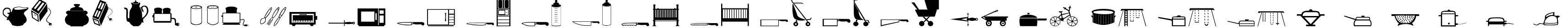 Пример написания английского алфавита шрифтом Household