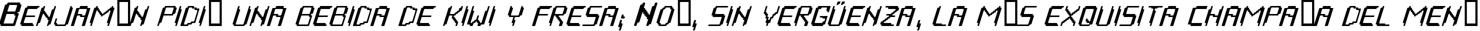 Пример написания шрифтом HOUSEPIPES Italic текста на испанском