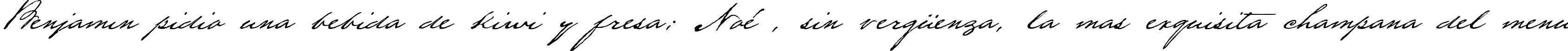 Пример написания шрифтом HoustonPen текста на испанском