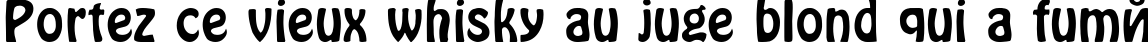Пример написания шрифтом Hover текста на французском