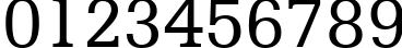 Пример написания цифр шрифтом Humanist Slabserif 712 BT