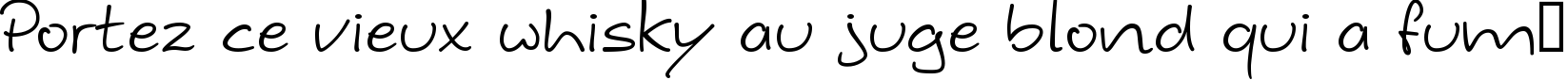 Пример написания шрифтом Hybi4 текста на французском