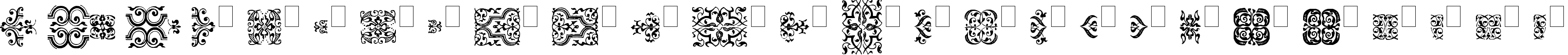 Пример написания английского алфавита шрифтом IM FELL FLOWERS 1