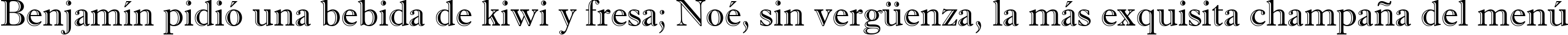 Пример написания шрифтом Imprint MT Shadow текста на испанском